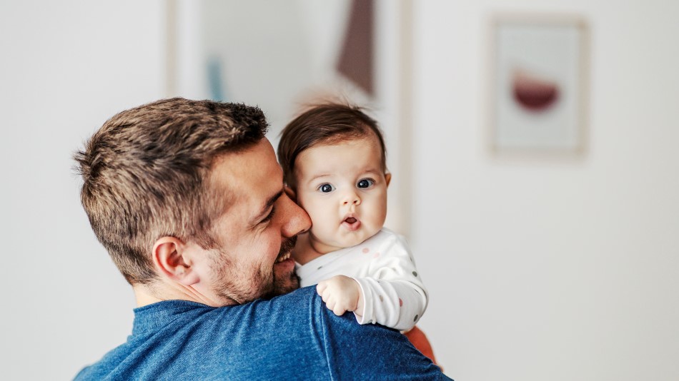 Father with baby